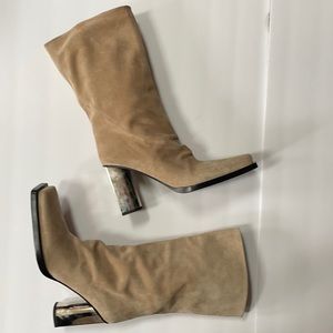 Italian suede leather lined boots